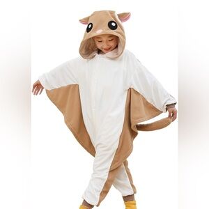 Cute flying squirrel costume/ Onesie/ pajamas. Size 85 (2-3T)